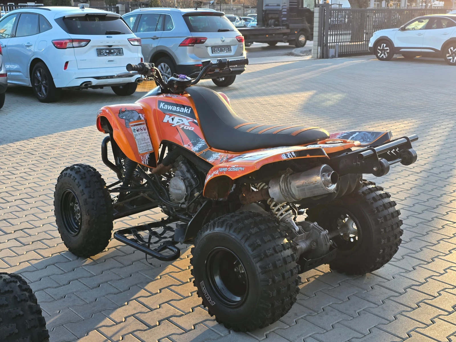 Kawasaki Kfx 700сс, Ролбари, Генерация, Нови гуми!, снимка 4 - Мотоциклети и мототехника - 53874205