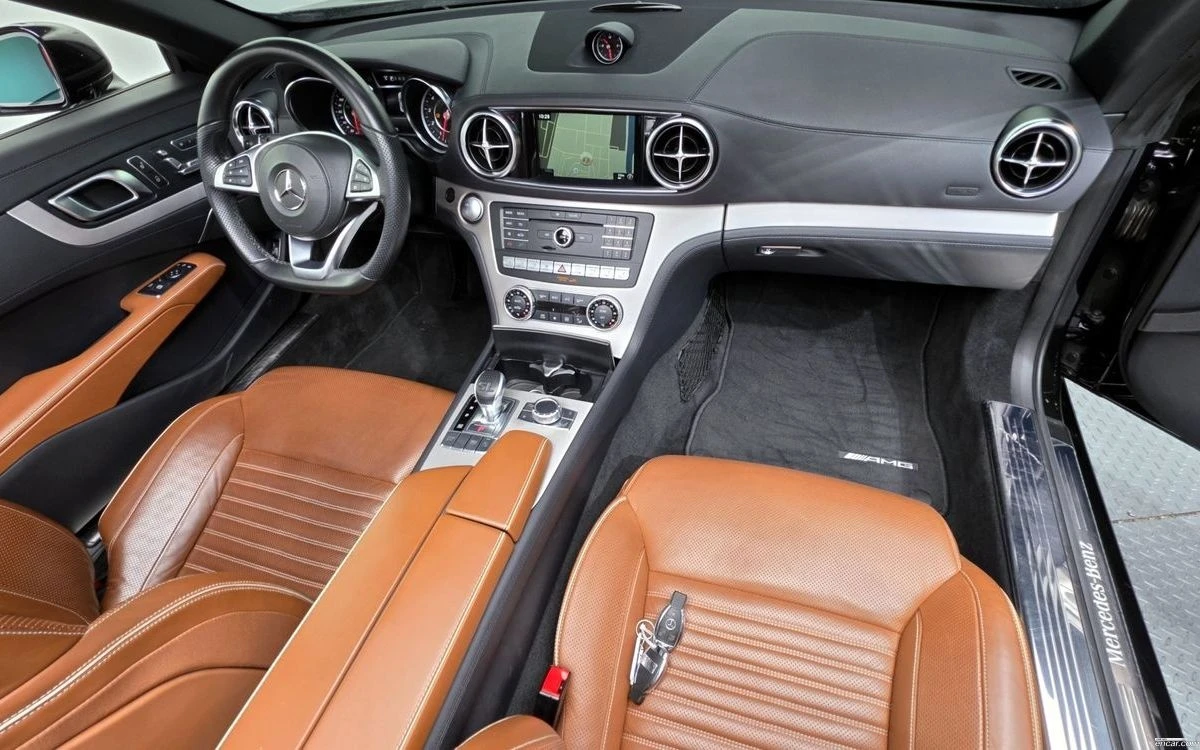 Mercedes-Benz SL 400 AMG * ОБДУХВАНЕ * ДИСТРОНИК * , снимка 11 - Автомобили и джипове - 55243139