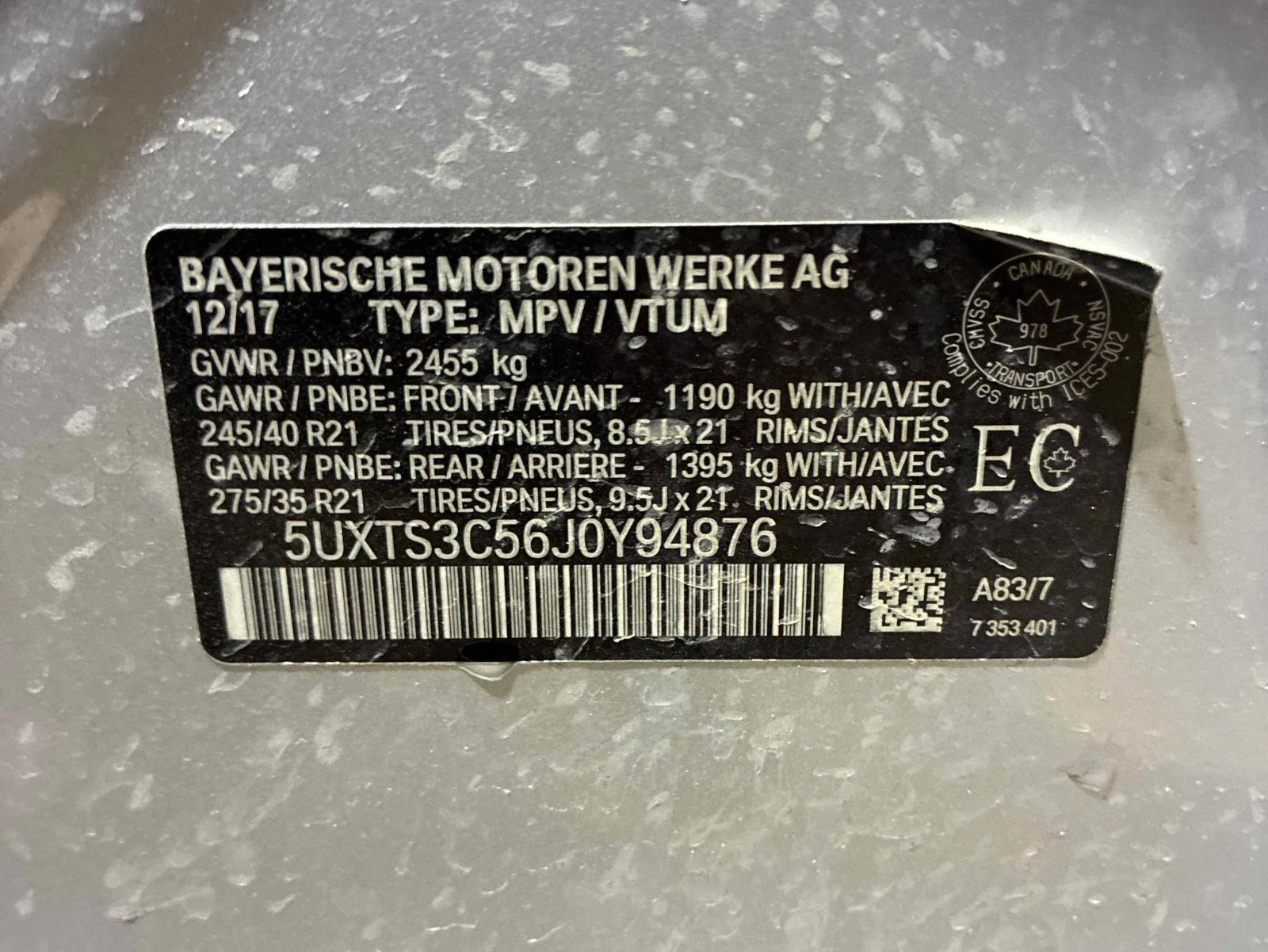 BMW X3 M40I РЕГИСТРАЦИЯ & ОБСЛУЖВАНЕ, снимка 17 - Автомобили и джипове - 54139801