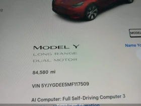 Tesla Model Y LONG RANGE* DUAL MOTOR* КОЖА* ПОДГРЕВ* ПАНО* 360* , снимка 14