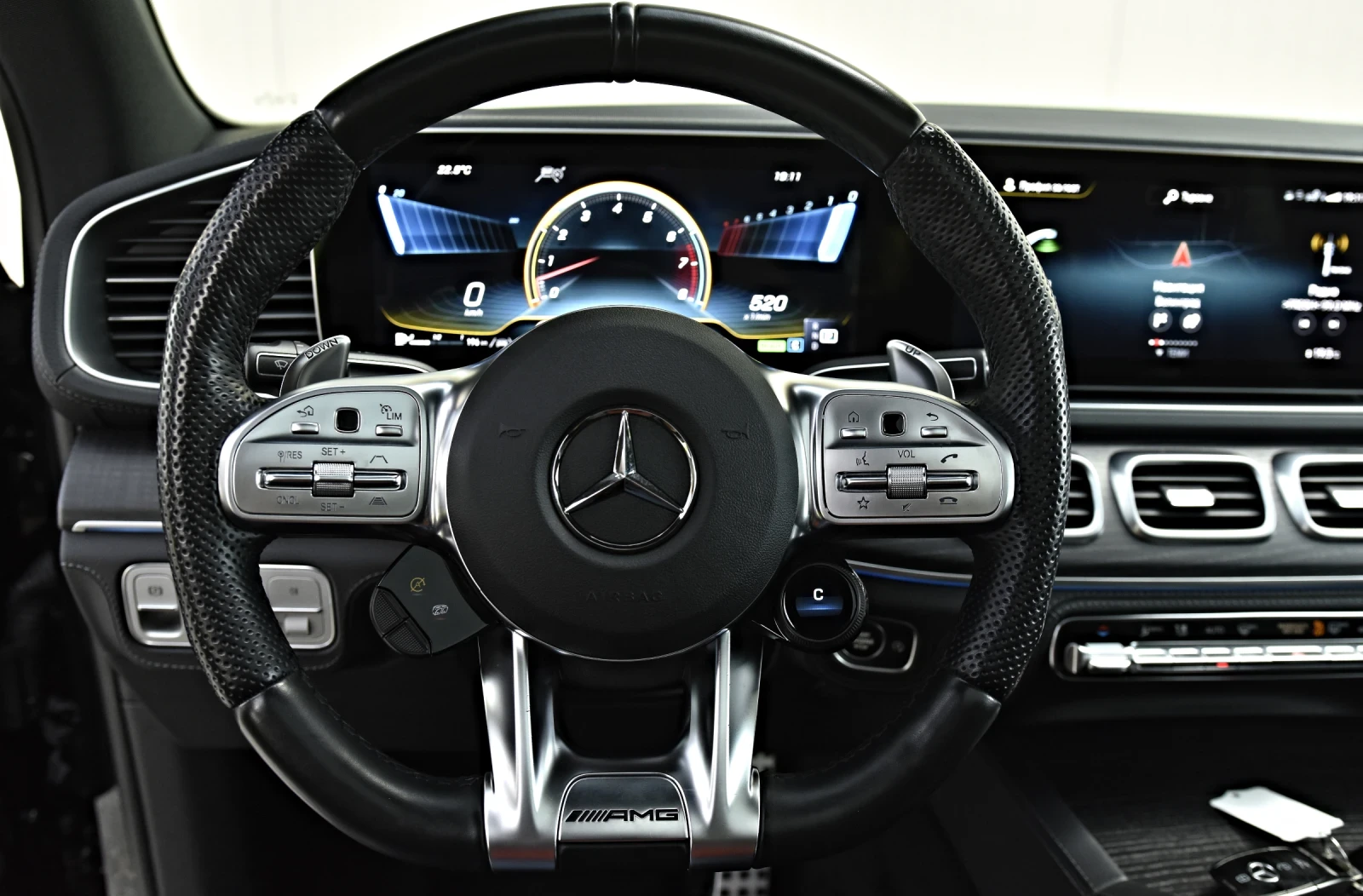 Mercedes-Benz GLE Coupe 53 AMG  4M 22AMG Optik 360 4DBURMESTER PANO FULL, снимка 11 - Автомобили и джипове - 54758267