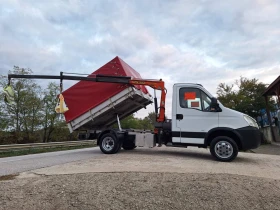 Iveco 35c18 ДО 3, 5т. САМОСВАЛ С КРАН 1820кг ШВЕЙЦАРИЯ 6 МЕТРА, снимка 4