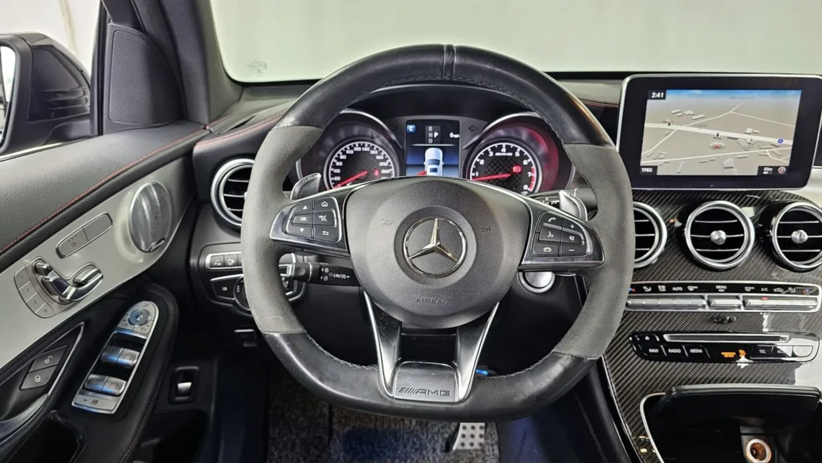 Mercedes-Benz GLC 43 AMG BURMESTER/360 КАМЕРИ/HUD/ШИБИДАХ/ FULL!, снимка 10 - Автомобили и джипове - 54865734