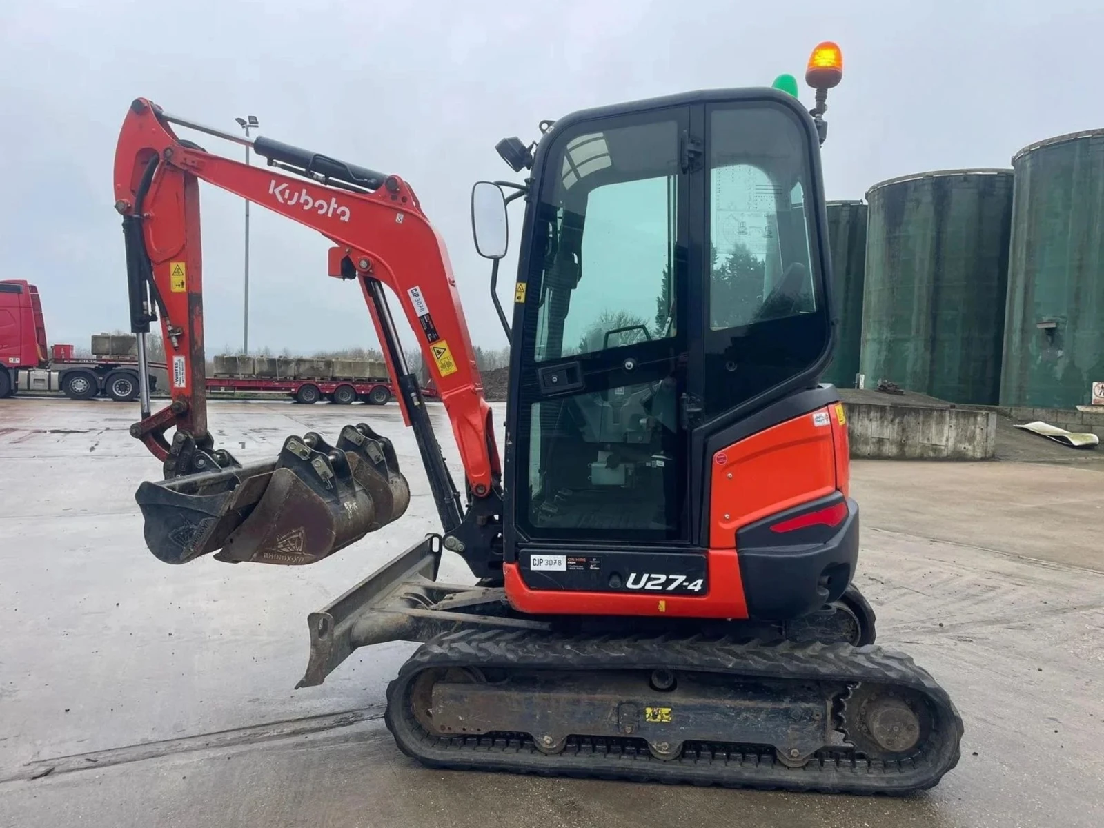 Багер Kubota U27-4 , снимка 5 - Индустриална техника - 53825503