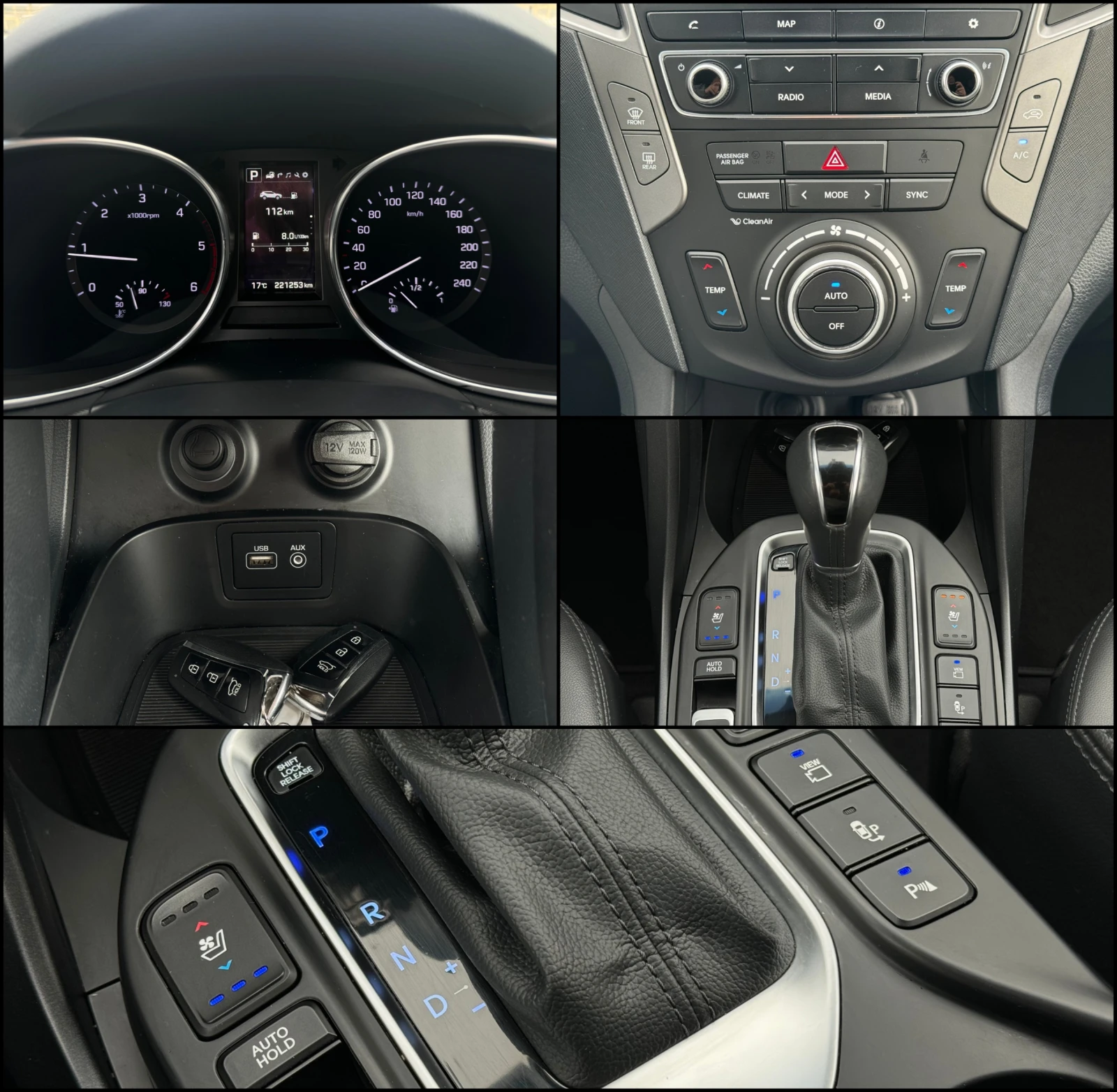 Hyundai Santa fe 2.2D ! 4WD ! 6+ 1 ! Premium !, снимка 14 - Автомобили и джипове - 54537920