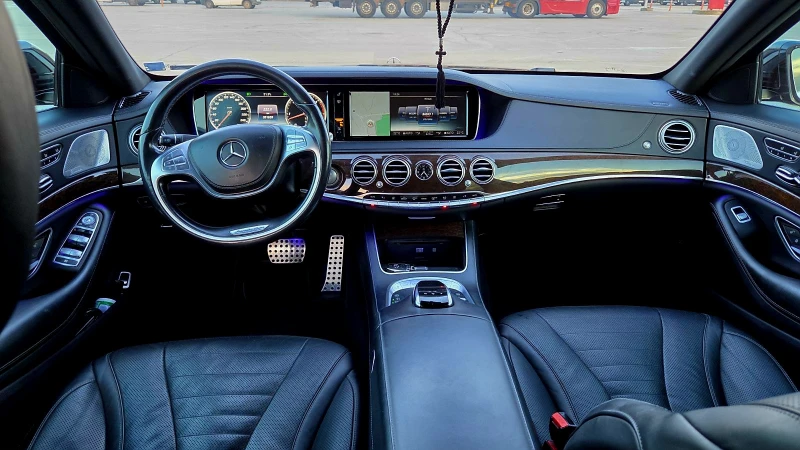 Mercedes-Benz S 350  9G/4-MATIC/LONG/AMG/PANORAMA/3xTV/360/, снимка 9 - Автомобили и джипове - 52696330