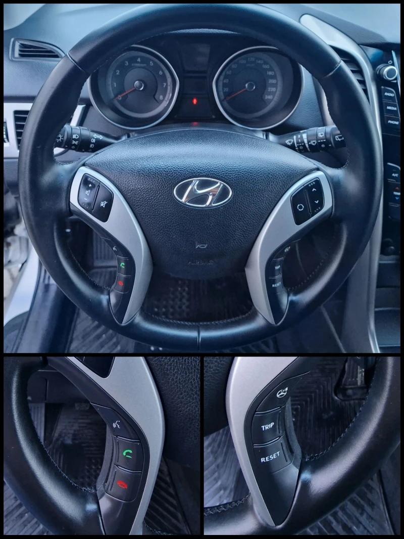 Hyundai I30 1.4i/100kc/6ck/164000км/Сервизна история!, снимка 9 - Автомобили и джипове - 48180576