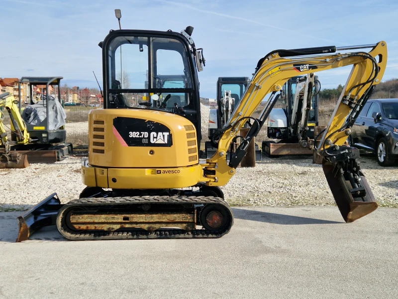 Багер Caterpillar 302.7D CR/3.0т./3 кофи/Нулев радиус/Швейцария, снимка 4 - Индустриална техника - 48611559