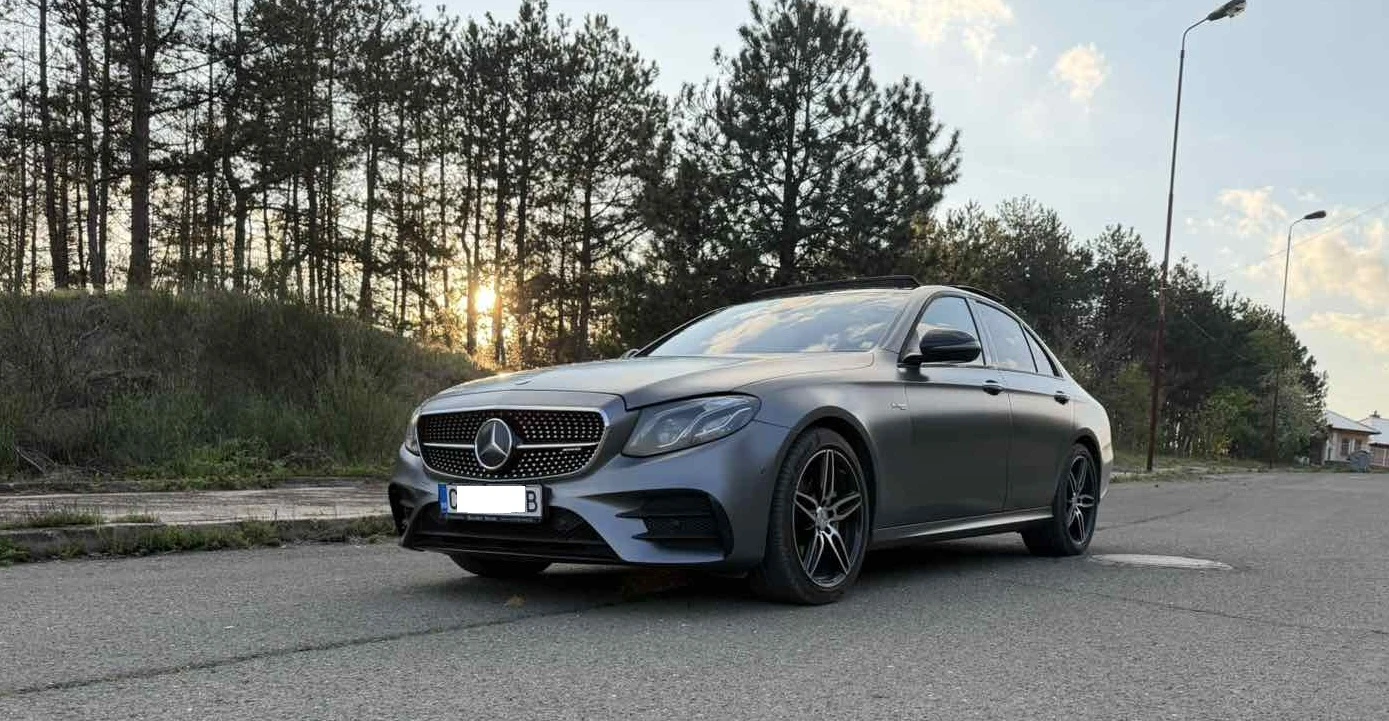 Mercedes-Benz E 43 AMG Selenite Gray Magno, снимка 2 - Автомобили и джипове - 54252163