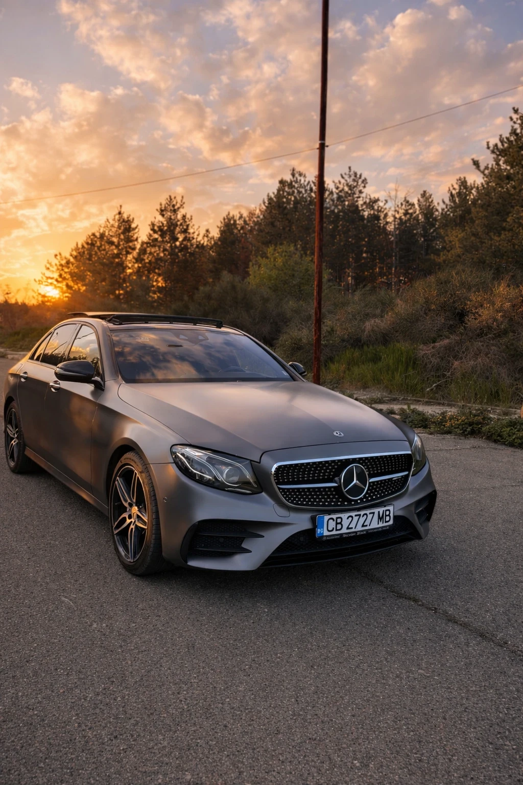 Mercedes-Benz E 43 AMG Silver Star - Selenite Gray Magno