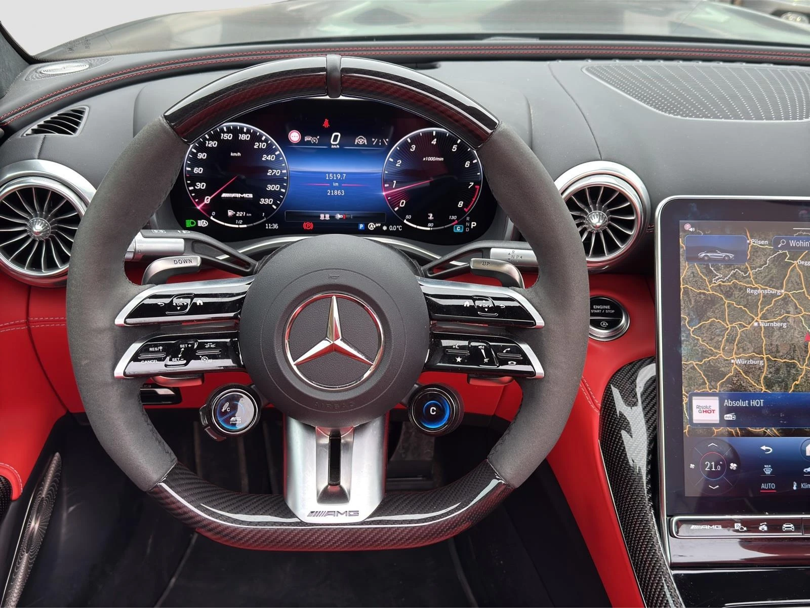 Mercedes-Benz SL 55 AMG 4M V8BITURBO 3xCARBON MAGNO3xEXCLUSIVEBURMEISTER4D | Mobile.bg � ����������� 11