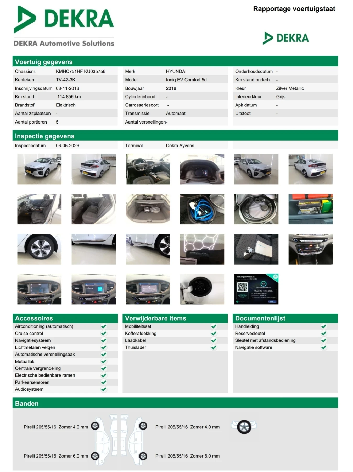 Hyundai Ioniq 38 kWh Comfort 99.9% SOH Electric   , снимка 3 - Автомобили и джипове - 54555753