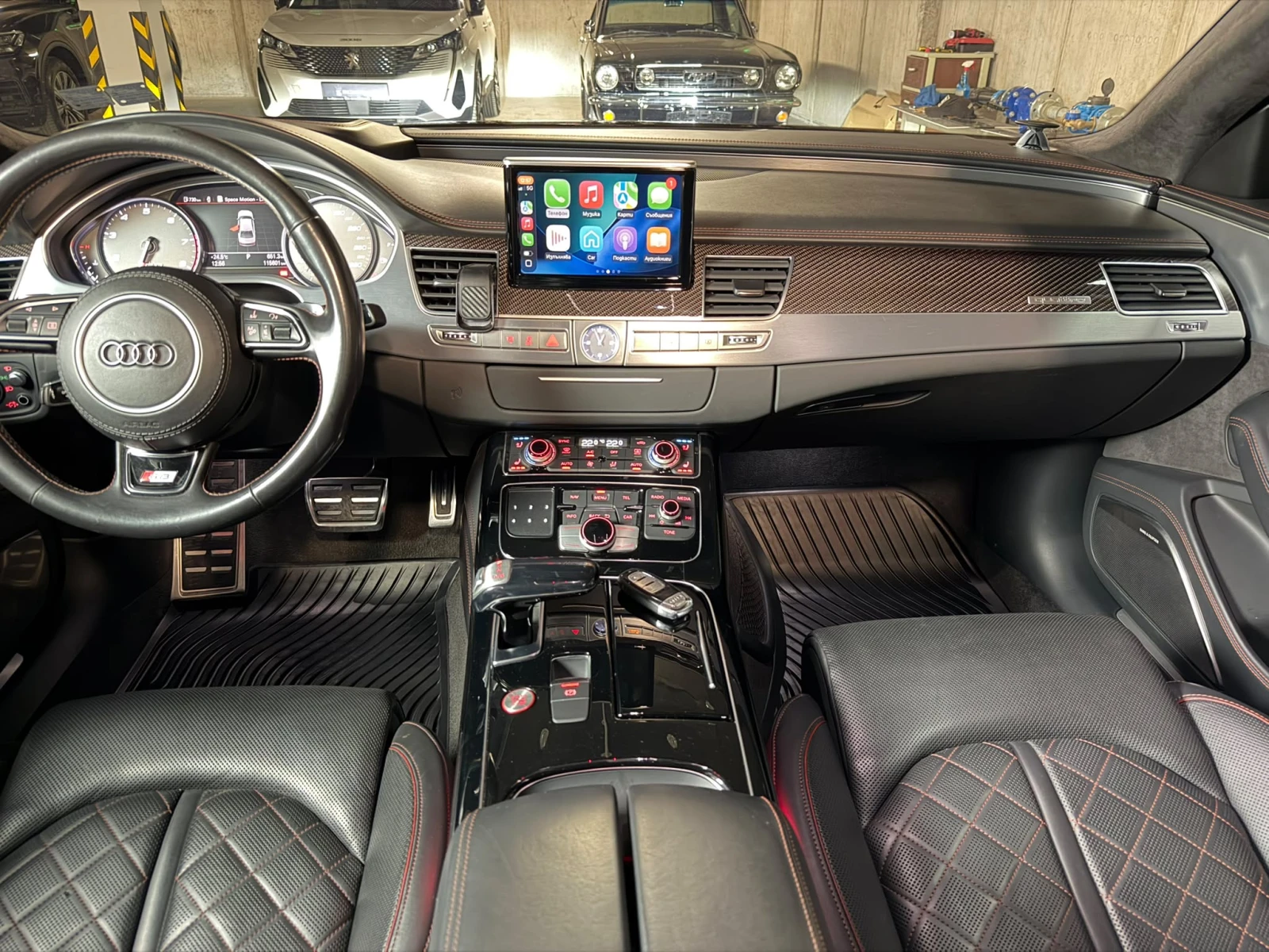 Audi S8 PLUS* KERAMIKA* CARBON* B&O* ВЕНТИЛАЦИЯ* МАСАЖ* , снимка 14 - Автомобили и джипове - 55114279