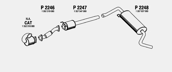 Ауспух колектор резонатор Ситроен / CITROEN JUMPER Пежо / Peugeot BOXER 0884 333 265, снимка 1 - Части - 36238142