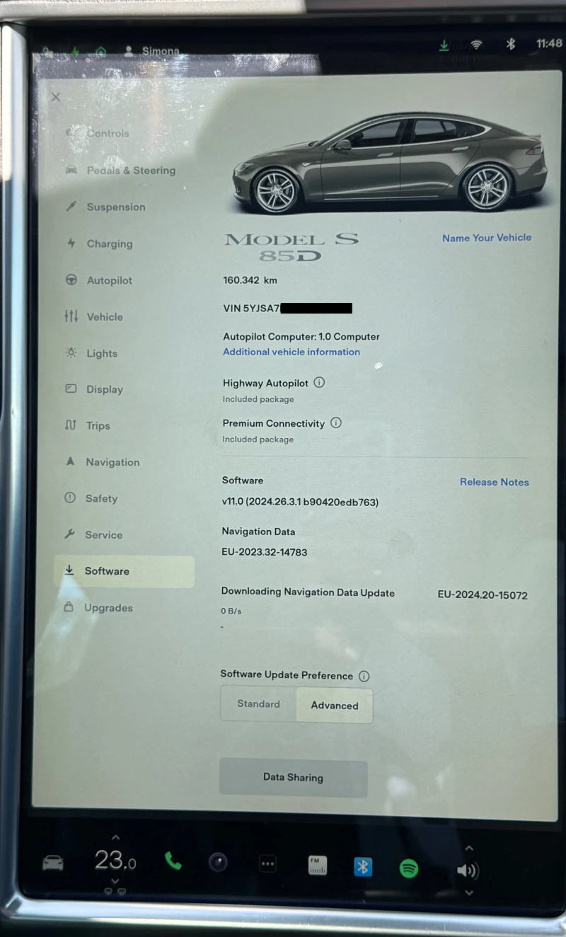 Tesla Model S 85D, снимка 17 - Автомобили и джипове - 47966536