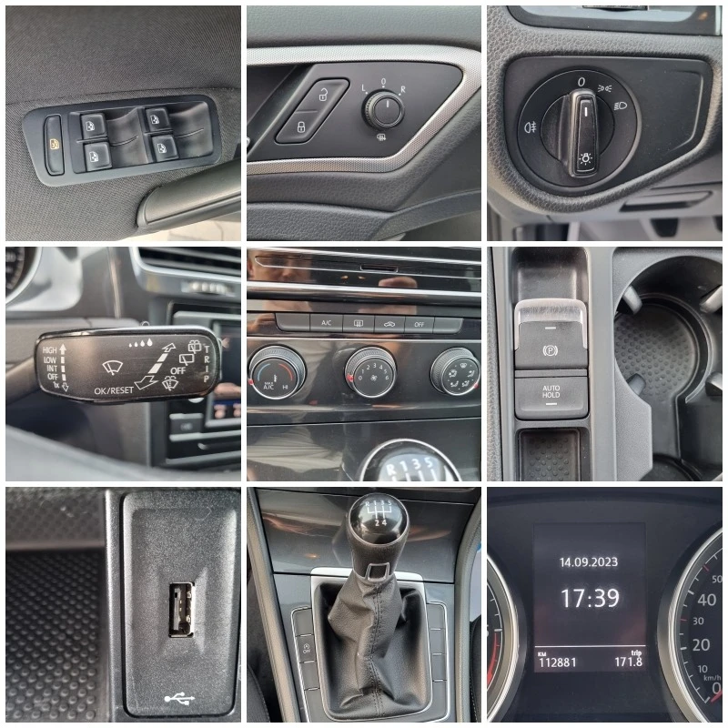 VW Golf 1.6TDi-90ps 2017г. EURO 6B= 112хил.км, снимка 15 - Автомобили и джипове - 42197828