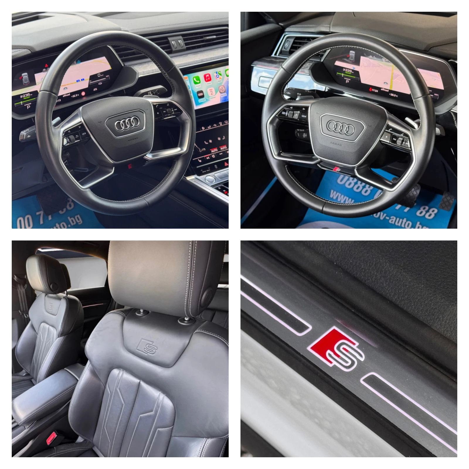 Audi E-Tron 55 SPORTBACK S-LINE+ HEAD-UP ПАНОРАМА ВАКУМ B&O, снимка 9 - Автомобили и джипове - 55929866