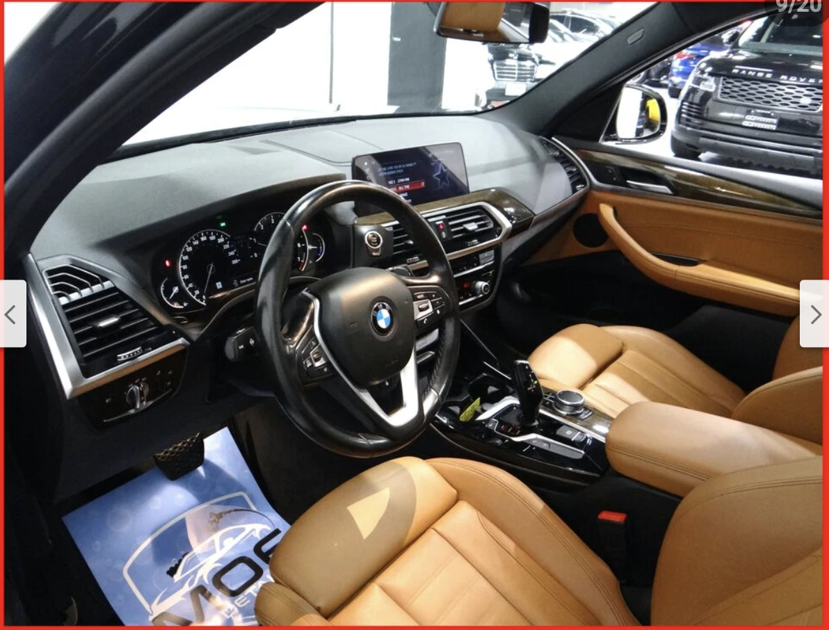 BMW X3 XDRIVE* 30i* ДИГИТАЛНО* ТАБЛО* ПОДГРЕВ* ОБДУХВАНЕ* - изображение 9