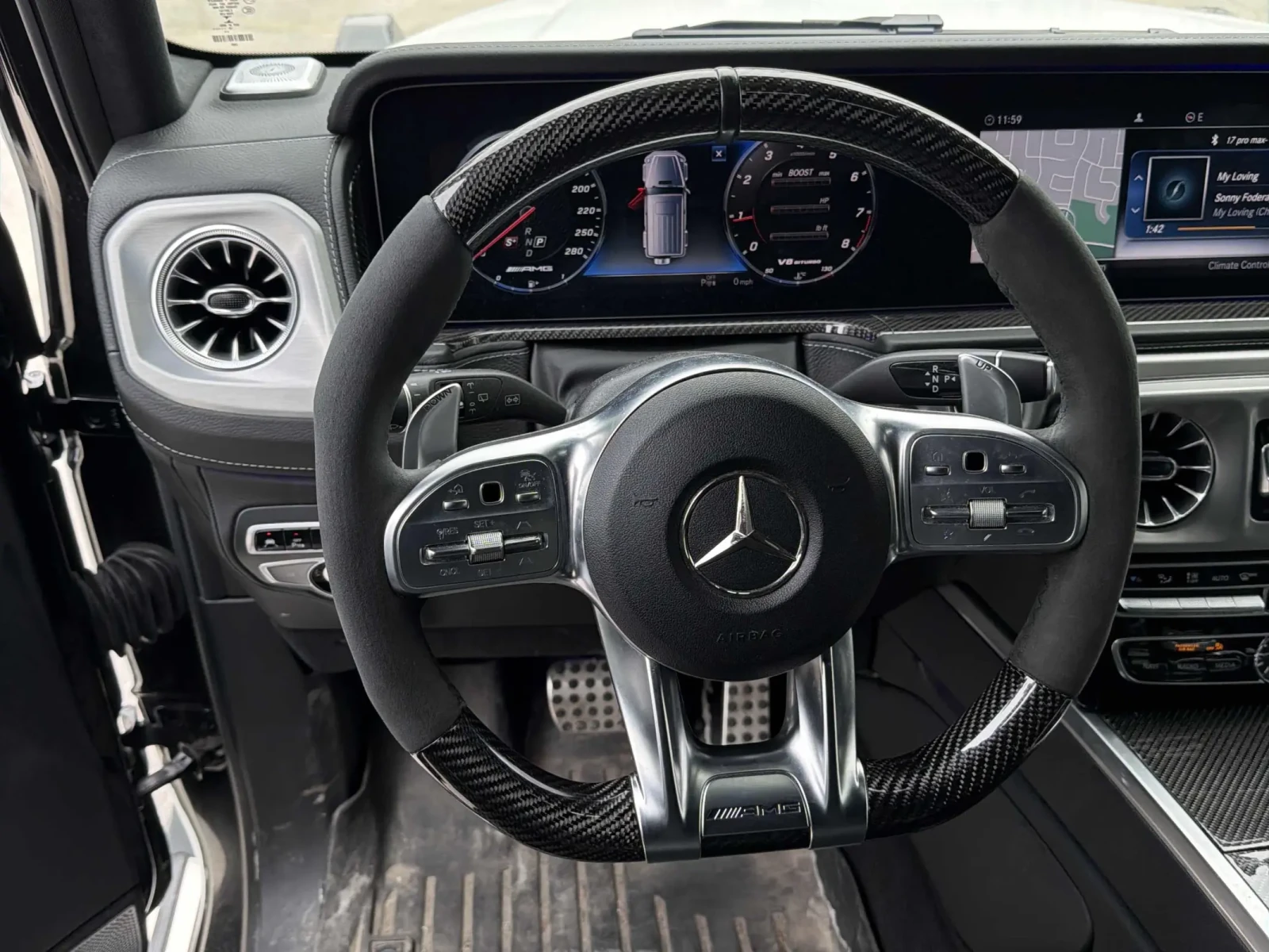 Mercedes-Benz G 63 AMG * white wrap* , снимка 8 - Автомобили и джипове - 54848193