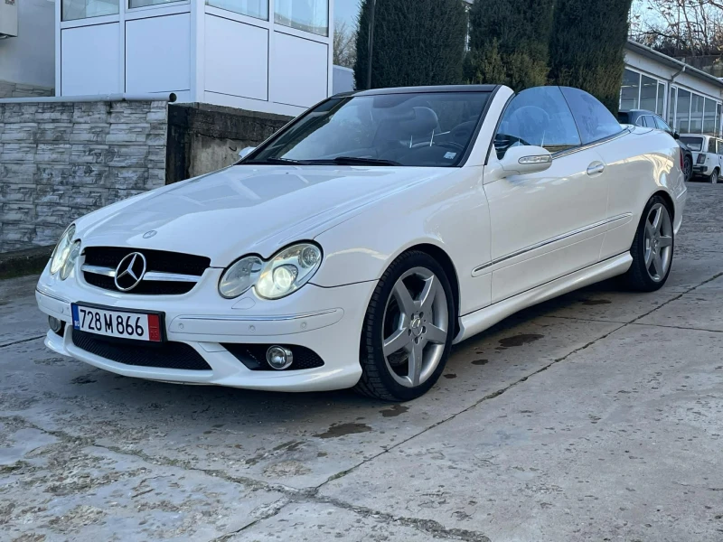 Mercedes-Benz CLK 55 AMG Cabrio White Design Full, снимка 3 - Автомобили и джипове - 53530825