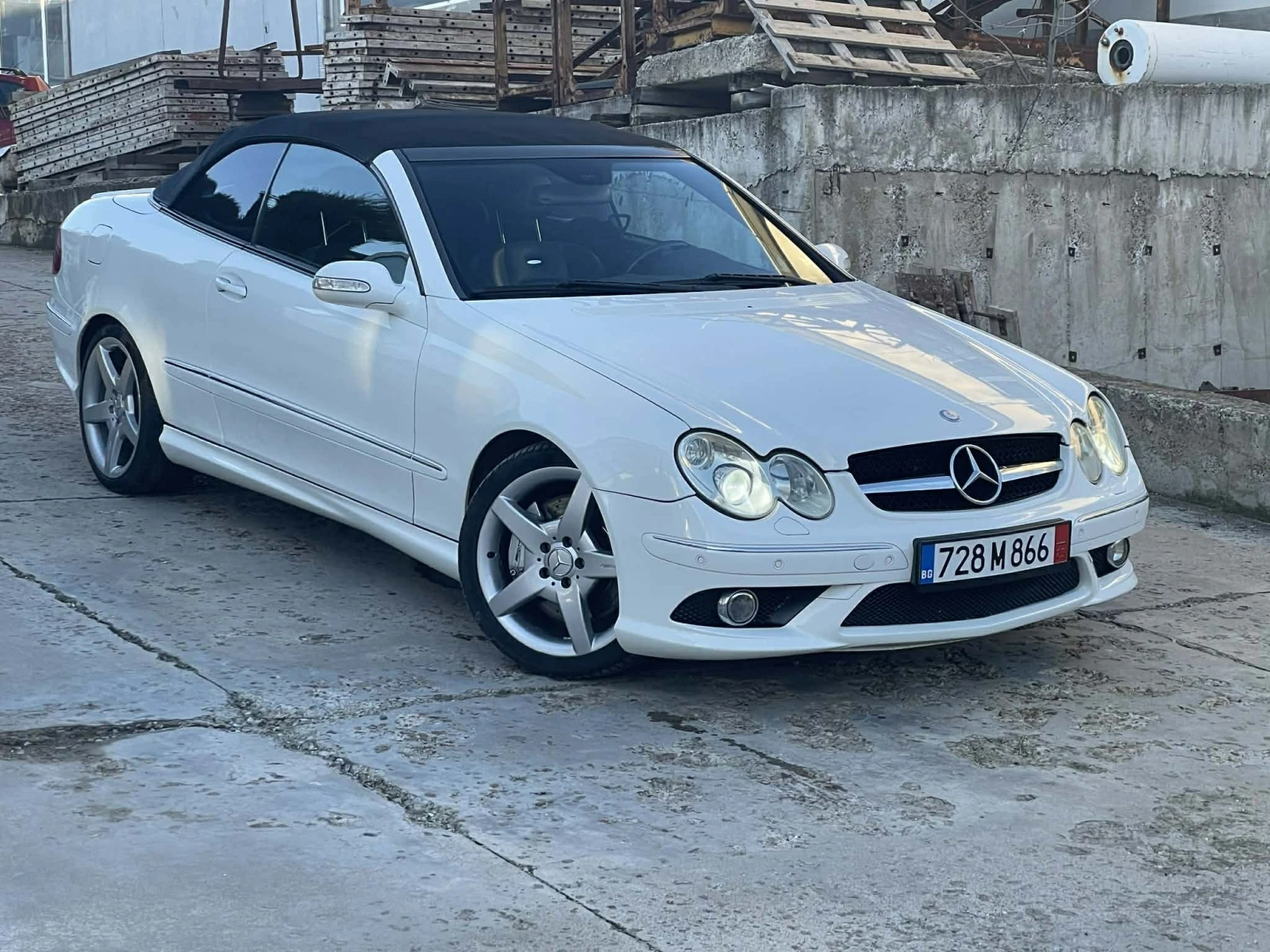 Mercedes-Benz CLK 55 AMG Cabrio White Design Full | Mobile.bg � ����������� 1