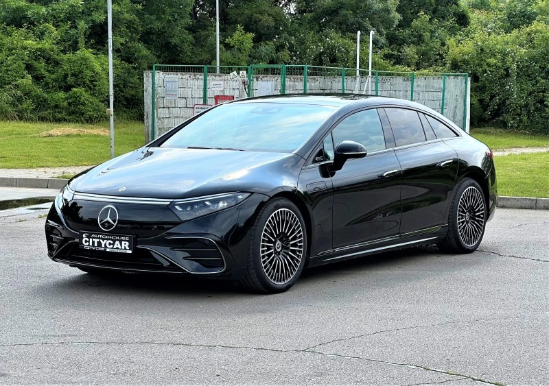 Mercedes-Benz EQS 450+ / AMG/ NIGHT/ PANO/ HEAD UP/ BURMESTER/ 21/ , снимка 3 - Автомобили и джипове - 41284580