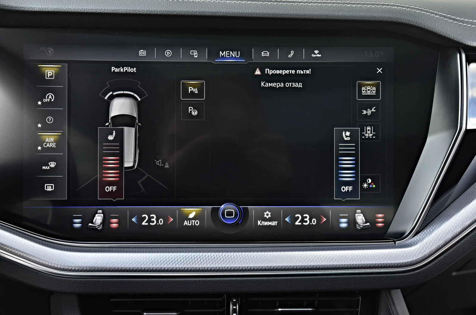 VW Touareg 5.0TDI R-LINE * 360* IQ HD MATRIX* PANO FULL, снимка 11 - Автомобили и джипове - 54130393