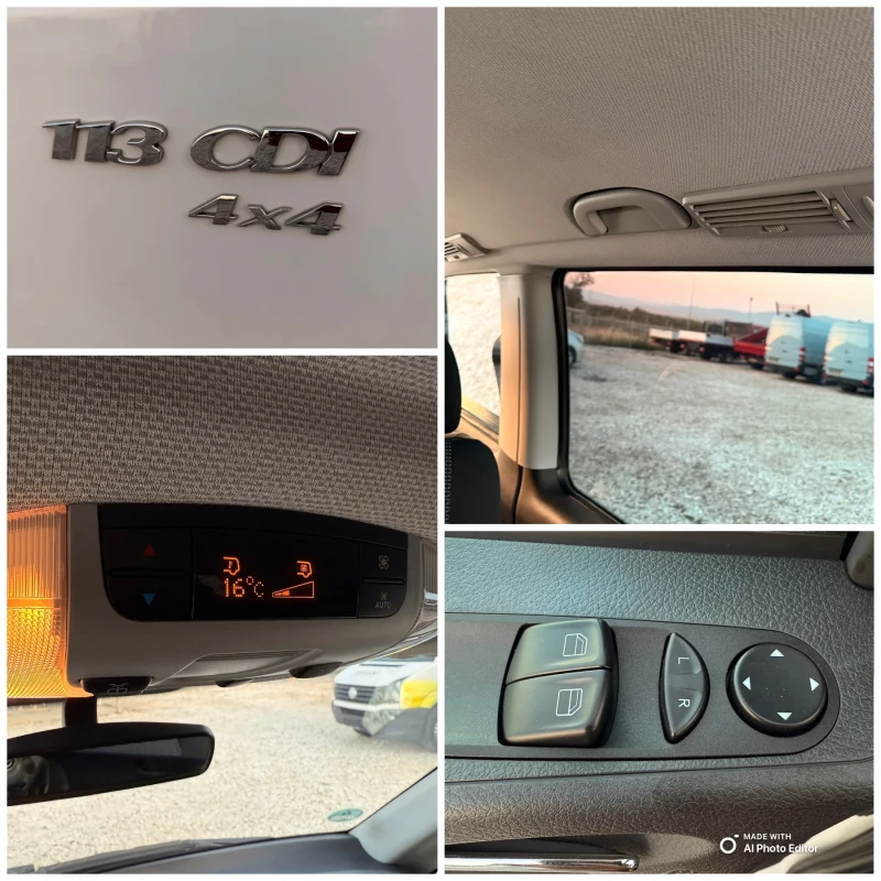 Mercedes-Benz Vito 113CDi-4X4-9Местен-Климатик, снимка 16 - Бусове и автобуси - 51587151