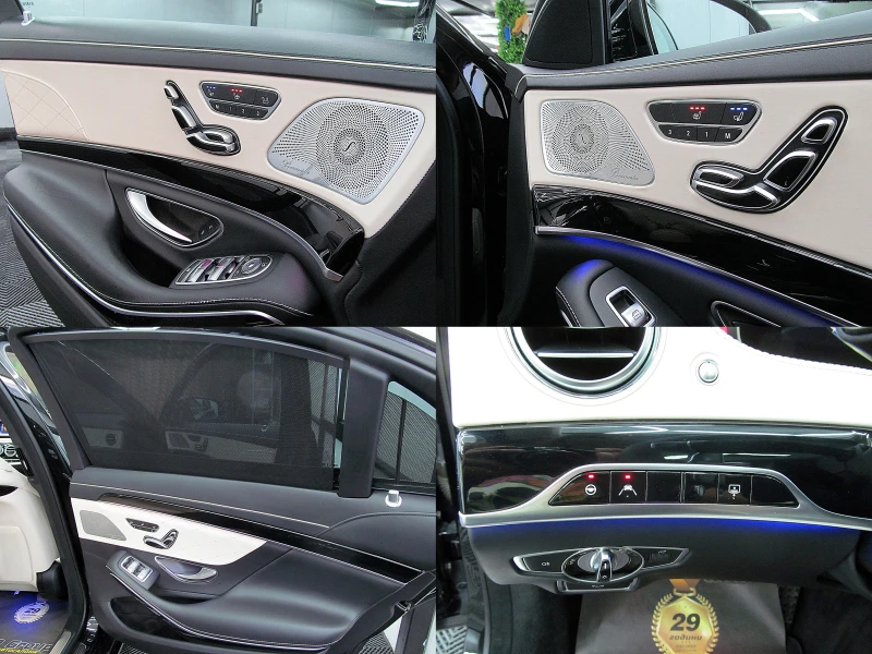 Mercedes-Benz S 350 designo/LONG/AMG/4-MATIC/PANORAMA/2xTV/ ЛИЗИНГ, снимка 9 - Автомобили и джипове - 51246559