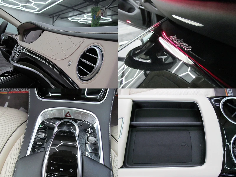 Mercedes-Benz S 350 designo/LONG/AMG/4-MATIC/PANORAMA/2xTV/ ЛИЗИНГ, снимка 11 - Автомобили и джипове - 51246559