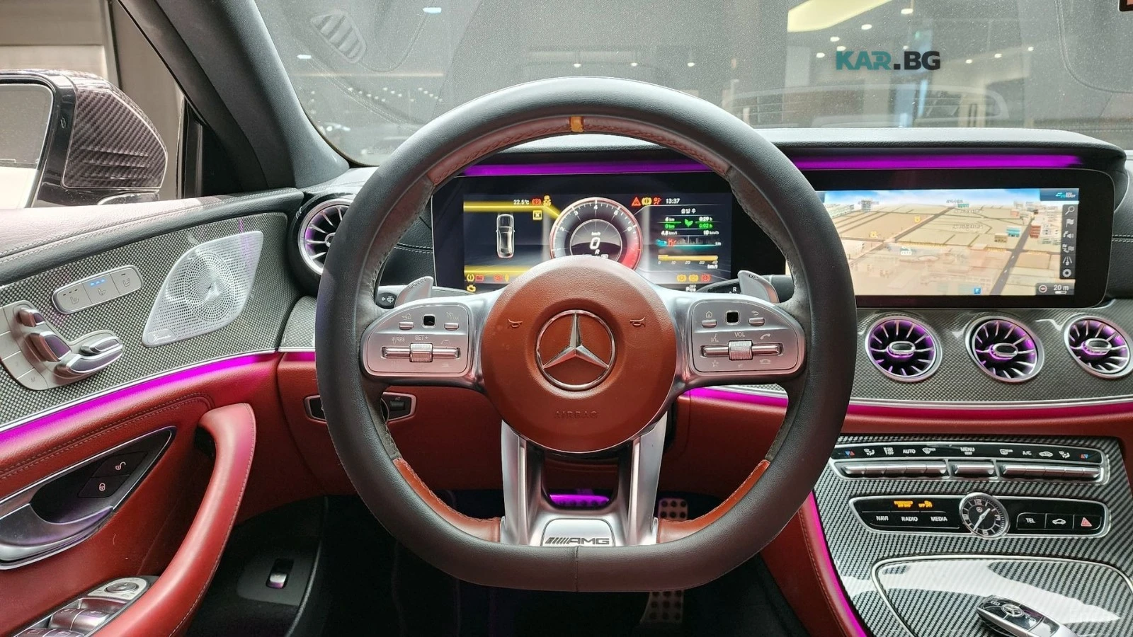 Mercedes-Benz CLS 53 AMG RED INTERIOR/CARBON/DISTRONIC, снимка 9 - Автомобили и джипове - 55246247