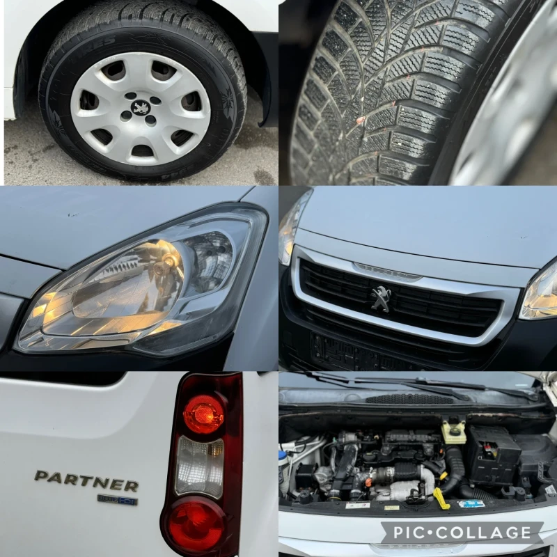 Peugeot Partner 1.6HDI Навигация* EURO 6* Климатик, снимка 16 - Автомобили и джипове - 47942452