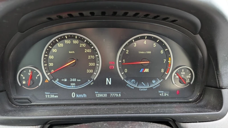 BMW M5 2014 * ОТ ПРЕДСТАВИТЕЛСТВО * ВТОРИ ГУМИ С ДЖАНТИ, снимка 6 - Автомобили и джипове - 53282538