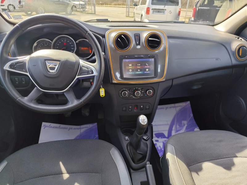 Dacia Sandero 900i/ГАЗОВА УРЕДБА* STEPWAY* EURO6B* NAVI* , снимка 6 - Автомобили и джипове - 49434968