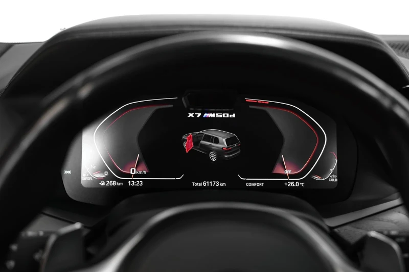 BMW X7 M50D/4X4/7S/400HP/PANO/360/LASER/ACC/MASSAGE/890f, снимка 11 - Автомобили и джипове - 52237296