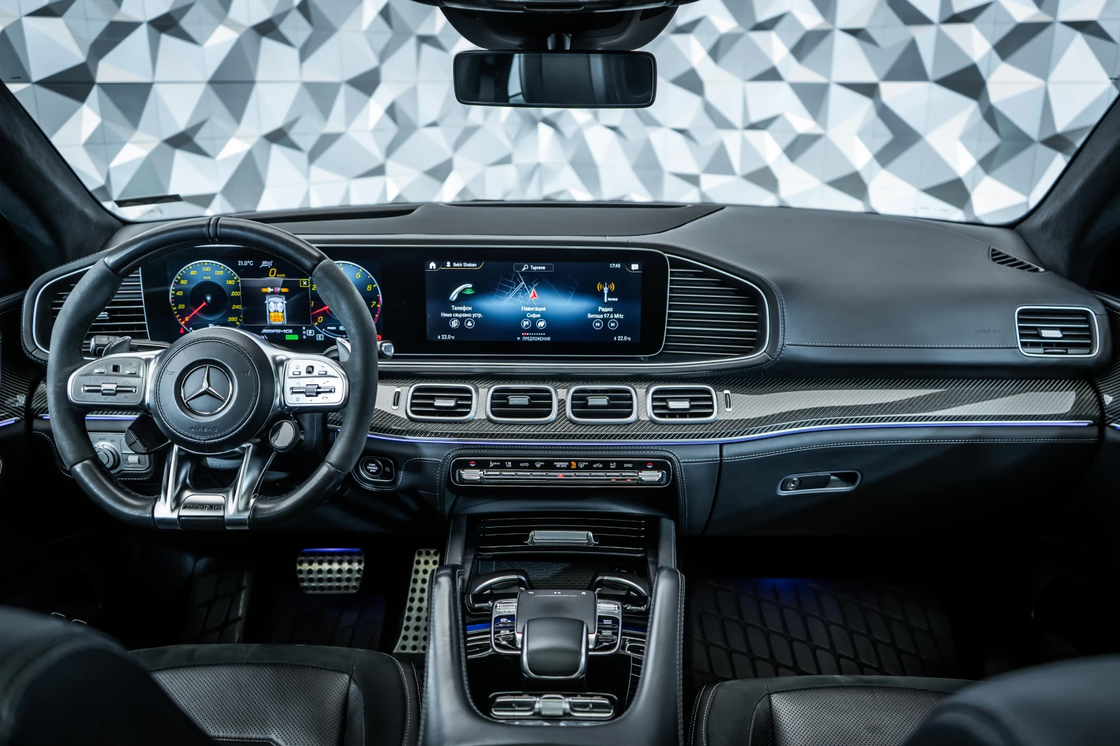 Mercedes-Benz GLE 53 4MATIC AMG Coupe* Burmester* Carbon* 360* Night* MagicVis, снимка 11 - Автомобили и джипове - 55263308
