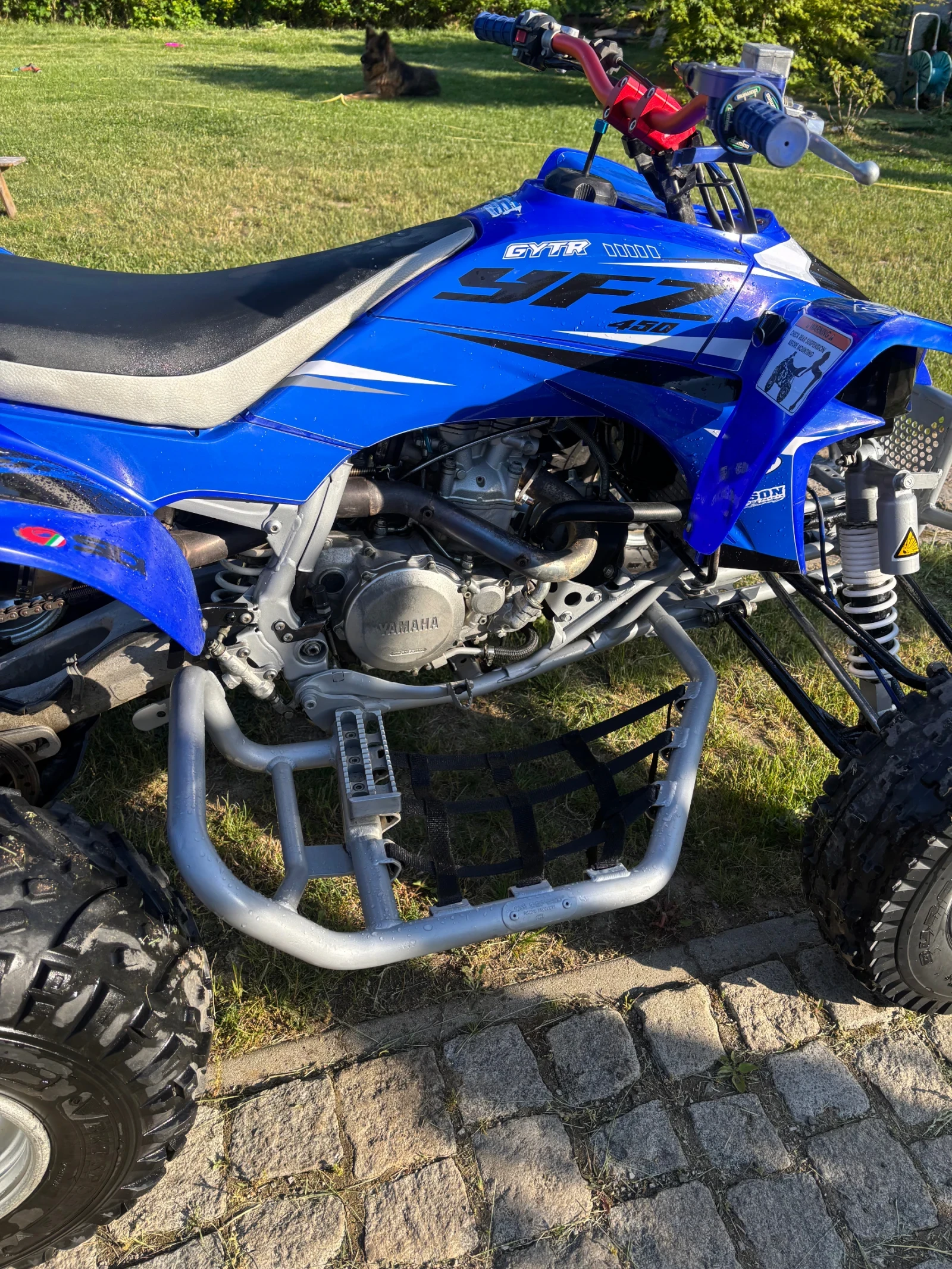 Yamaha Yfz 450-+ + РЕГИСТРАЦИЯ В КТИ + ЧИСТО НОВИ ГУМИ, снимка 14 - Мотоциклети и мототехника - 54765760