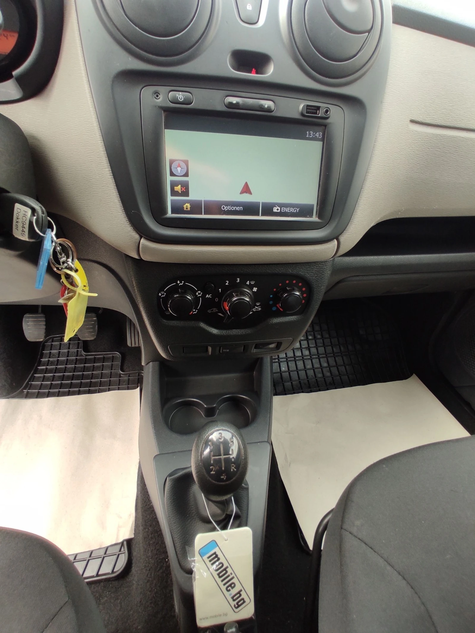 Dacia Dokker 1.5DCi/НАВИГАЦИЯ/90к.с./EURO 5 | Mobile.bg — изображение 13
