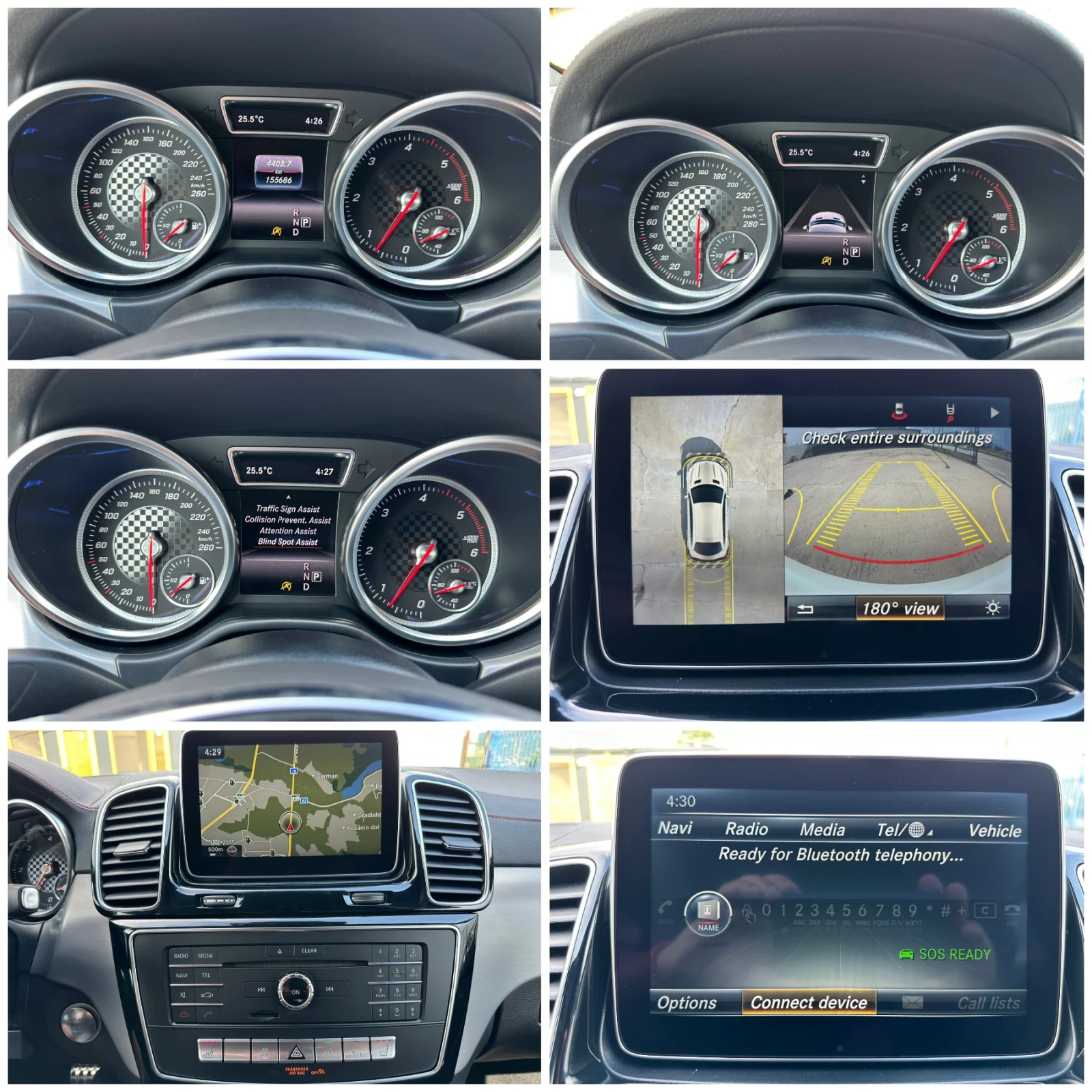 Mercedes-Benz GLE 350 COUPE AMG MAXTON-150хил.км-9G-ACC-КАМЕРА360-РЕКАРО, снимка 15 - Автомобили и джипове - 55699217