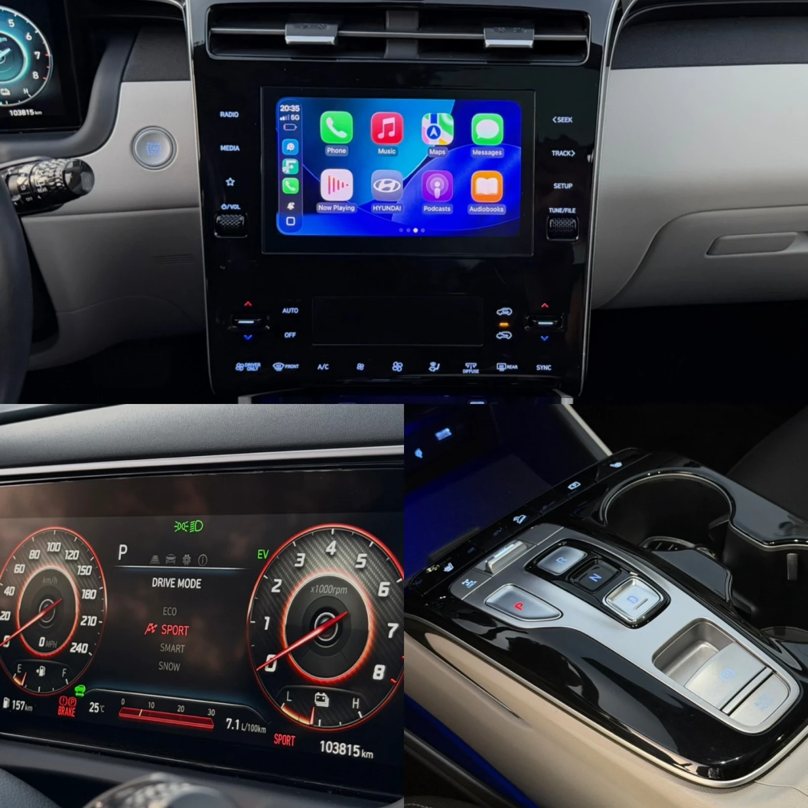 Hyundai Tucson 1.6 T-GDI HYBRID   AWD FULL LED , снимка 16 - Автомобили и джипове - 55696698