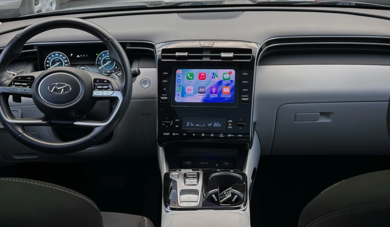 Hyundai Tucson 1.6 T-GDI HYBRID   AWD FULL LED , снимка 10 - Автомобили и джипове - 55345391