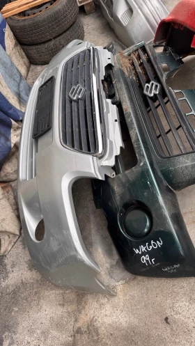 Предна Броня за Suzuki Wagon 1998 - 2002, снимка 2