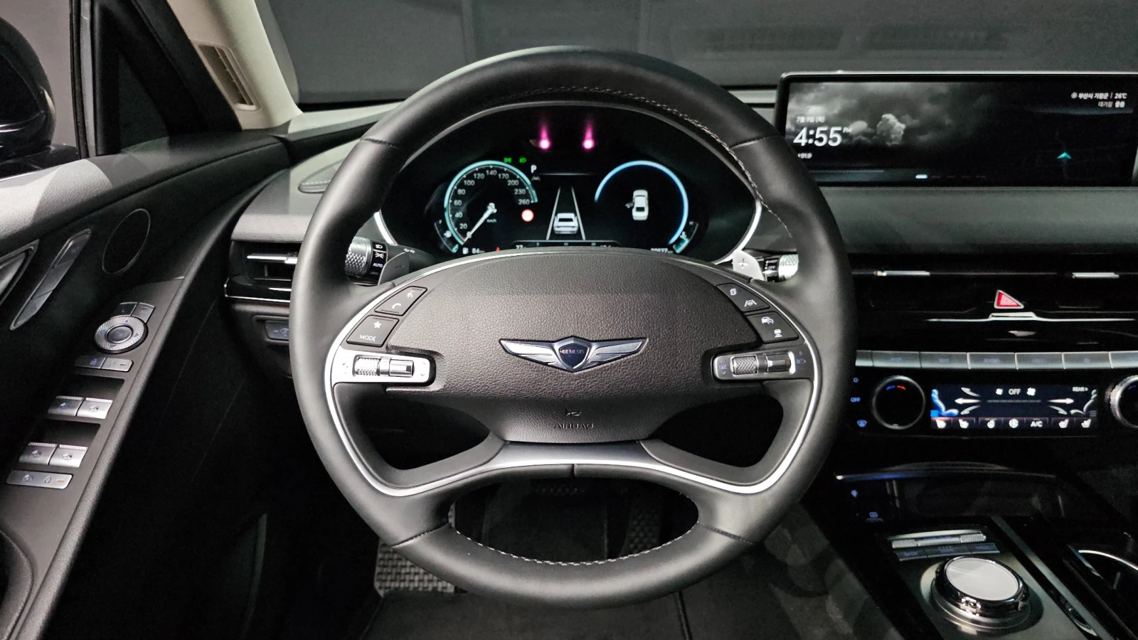 Genesis G80 HUD| 360| PANO| ОБДУХ| 2 КЛЮЧА, снимка 9 - Автомобили и джипове - 55396534