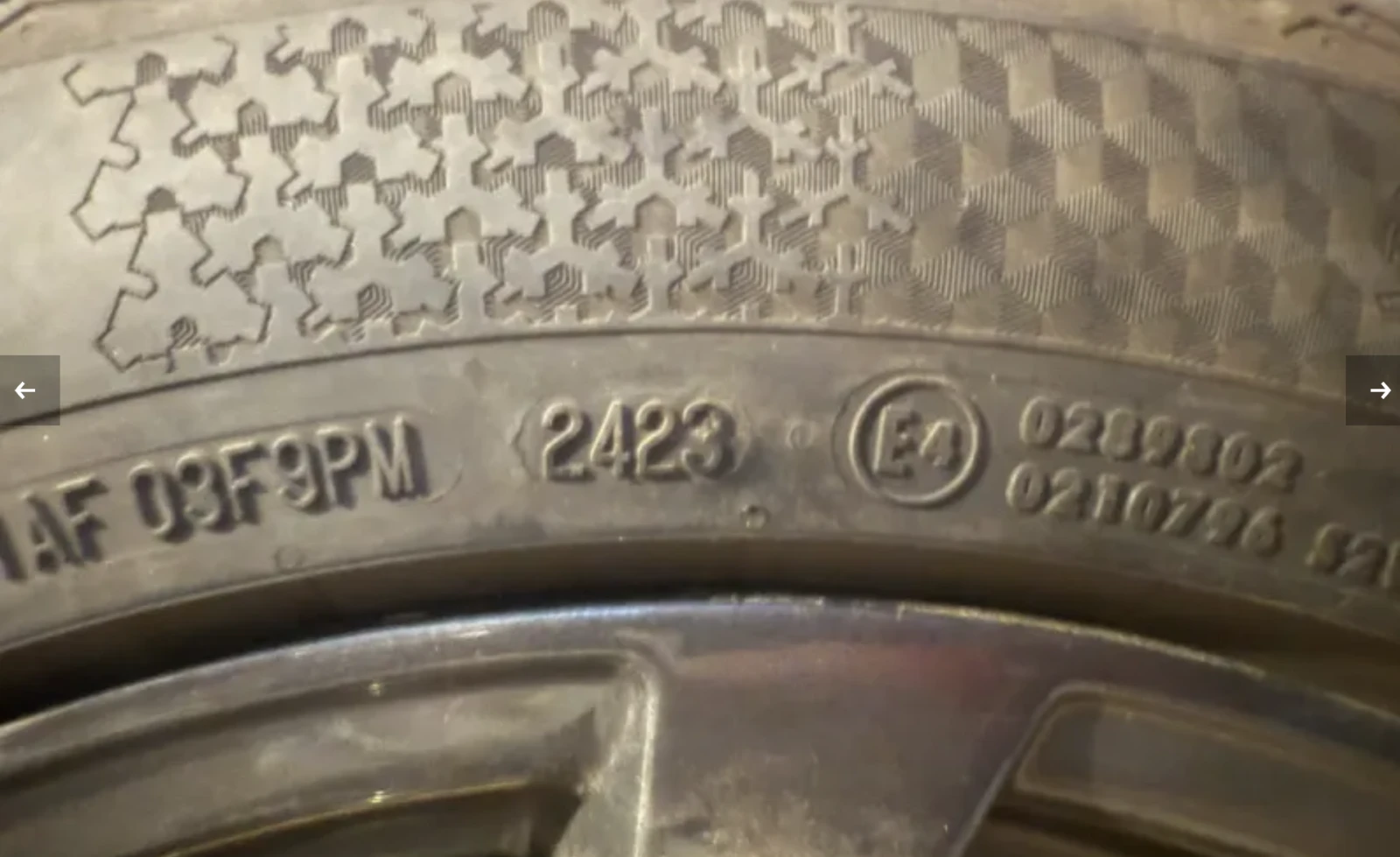 Гуми с джанти Continental 225/50R17, снимка 4 - Гуми и джанти - 54393635
