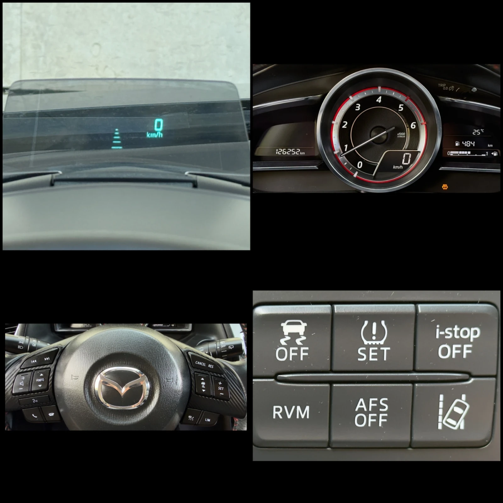Mazda 3 2.2D KEYLESS GO* EURO 6, снимка 14 - Автомобили и джипове - 54890604