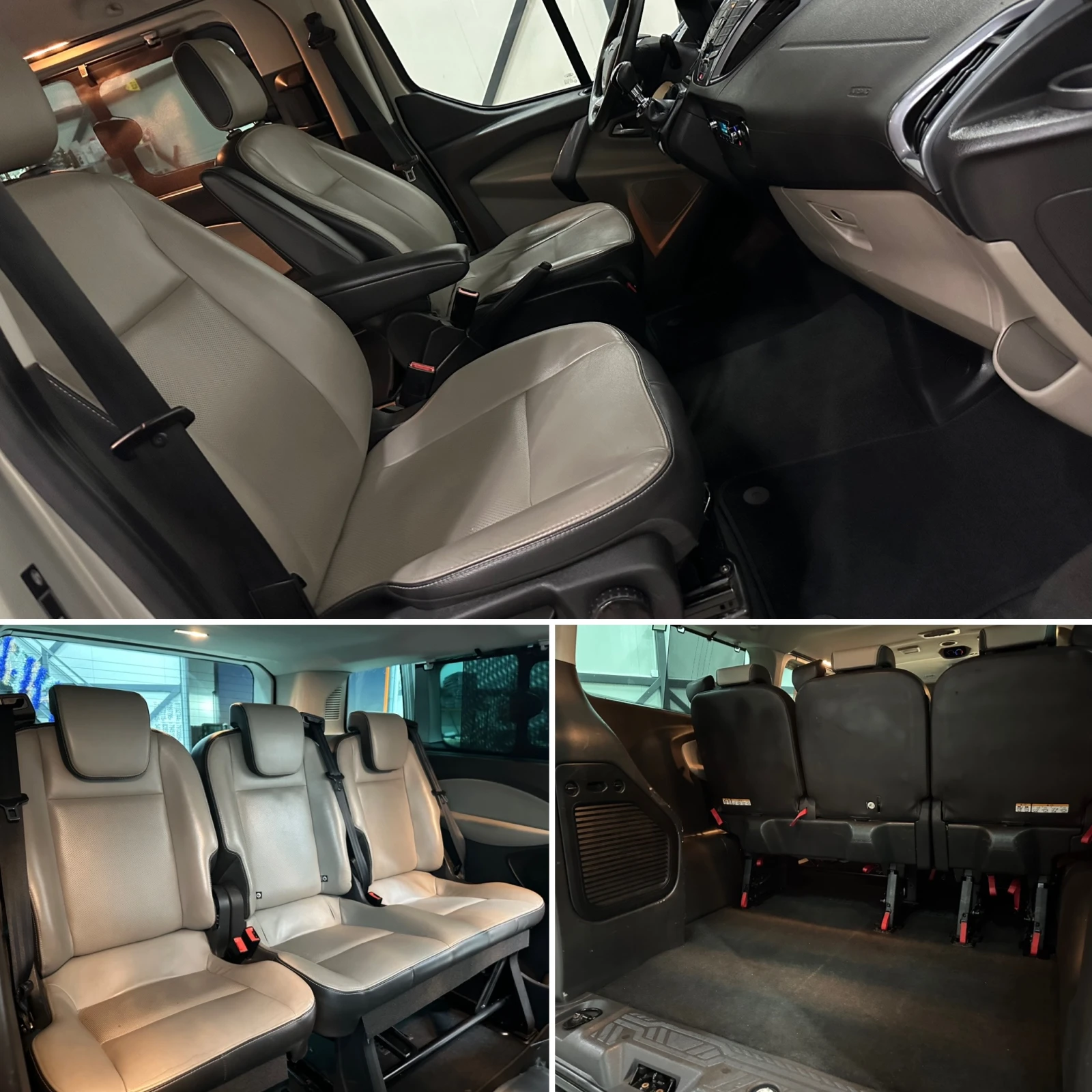 Ford Transit Custom 7+ 1 * ПОДГРЕВ * КОЖА * ТЕГЛИЧ, снимка 15 - Автомобили и джипове - 54219224