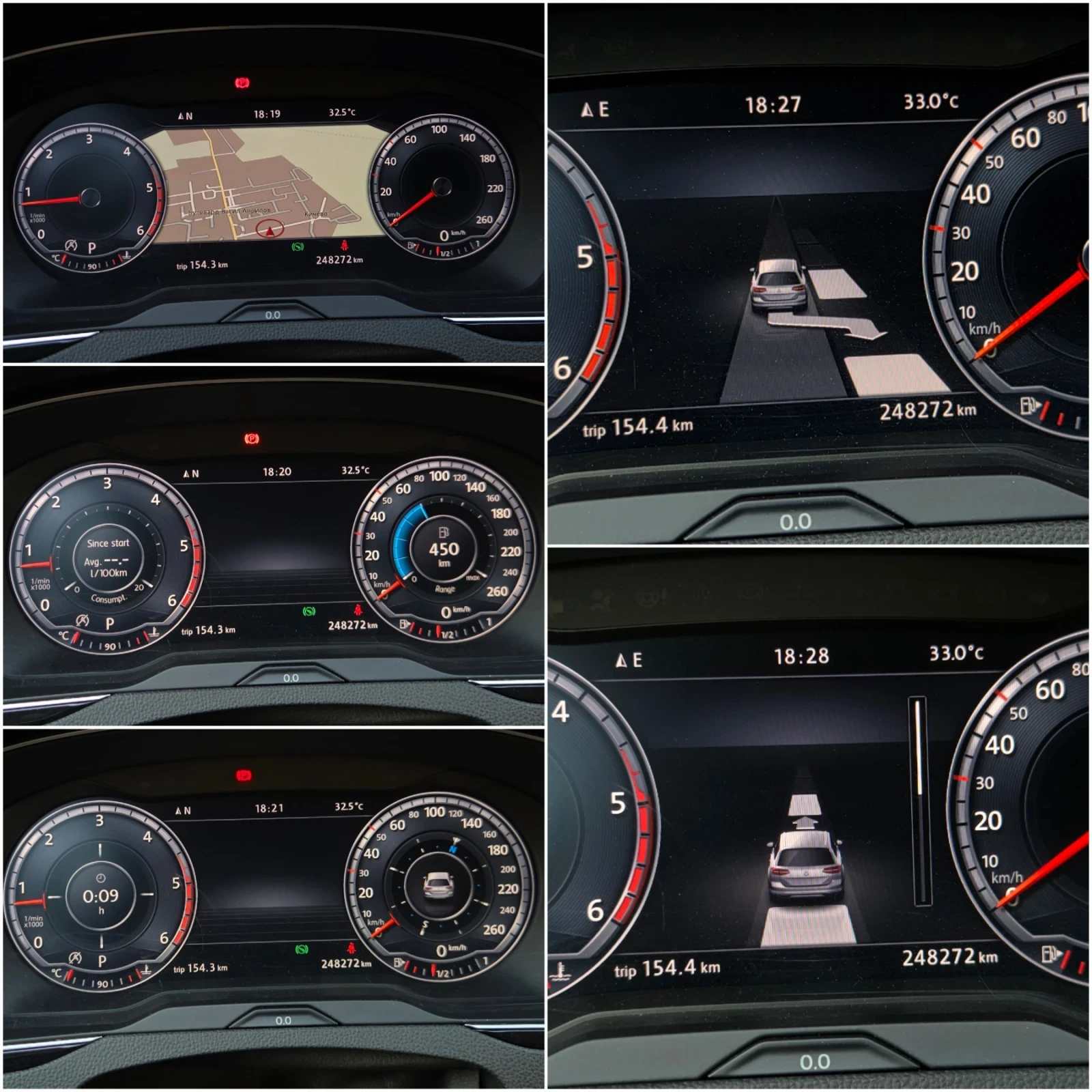 VW Passat 2.0TDI DSG * Дигитал* Highline* Matrix LED* Camera, снимка 10 - Автомобили и джипове - 56075032