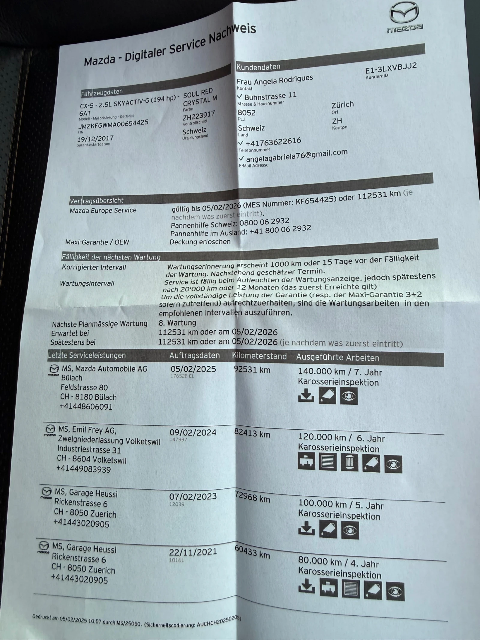 Mazda CX-5 2, 5  автомат 100 000 км ШВЕЙЦАРИЯ, снимка 17 - Автомобили и джипове - 55166010