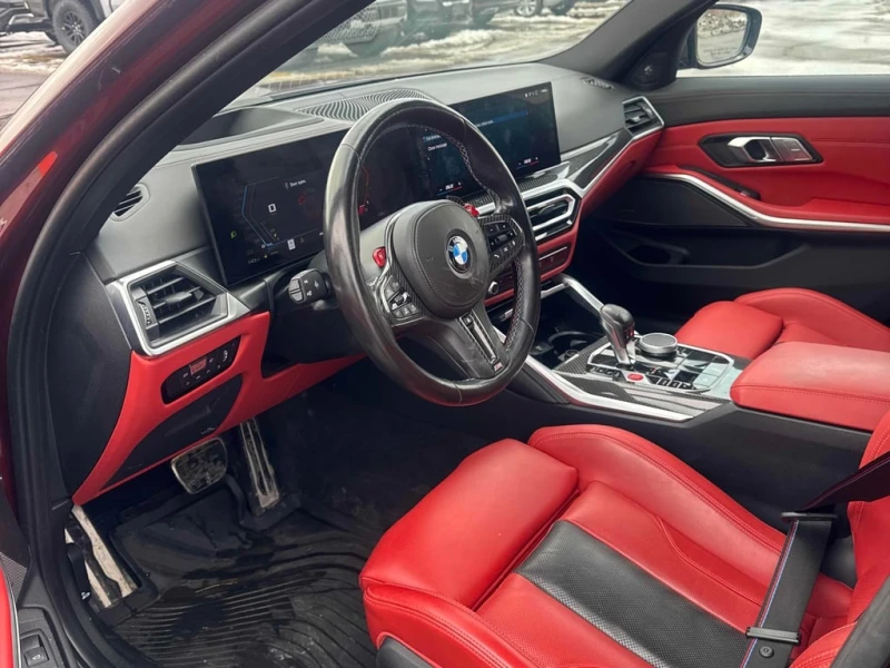 BMW M3 * Competition * Aventurin Red * 360 * ДИСТРОНИК, снимка 7 - Автомобили и джипове - 53387648