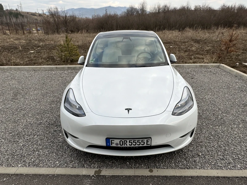 Tesla Model Y LR, ЧАСТНА ОБЯВА, БЯЛ САЛОН, БЕЗ ТАКСИ ПРЕХВЪРЛЯНЕ, снимка 7 - Автомобили и джипове - 46380671